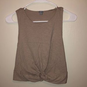 Aerie tan crop top